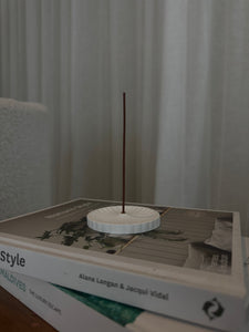 Scalloped Ceramic Incense Dish